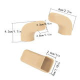 Maxbell 2x Front Tow Hooks Covers Easy Installation Hitch Covers for Jeep 07-23 Yellow