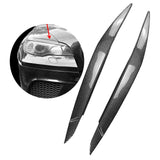 Maxbell Car Headlights Eyebrows Glossy Black Decoration Stickers for BMW E72 x6
