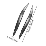Maxbell Car Headlights Eyebrows Glossy Black Decoration Stickers for BMW E72 x6