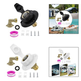 Maxbell RV Water Inlet Sturdy Maintenance Practical with Check Valve for Marine Black