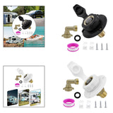 Maxbell RV Water Inlet Sturdy Maintenance Practical with Check Valve for Marine Black