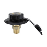 Maxbell RV Water Inlet Sturdy Maintenance Practical with Check Valve for Marine Black