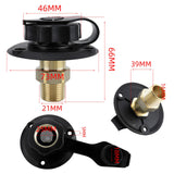 Maxbell RV Water Inlet Sturdy Maintenance Practical with Check Valve for Marine Black
