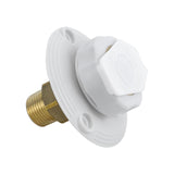 Maxbell RV Water Inlet Sturdy Maintenance Practical with Check Valve for Marine White