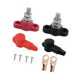 Maxbell 2 Pieces M10 Terminal Posts Battery Junction Block for Automotive