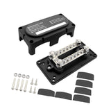 Maxbell Bus Bar Power Distribution Block Junction Block for Car Automotive Boat Black
