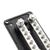 Maxbell Bus Bar Power Distribution Block Junction Block for Car Automotive Boat Black