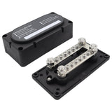 Maxbell Bus Bar Power Distribution Block Junction Block for Car Automotive Boat Black