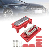 Maxbell Bus Bar Power Distribution Block Junction Block for Car Automotive Boat Red