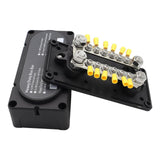 Maxbell Bus Bar Power Distribution Block M10 Stud for Marine Automotive Vehicle Black