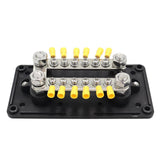 Maxbell Bus Bar Power Distribution Block M10 Stud for Marine Automotive Vehicle Black