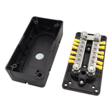 Maxbell Bus Bar Power Distribution Block M10 Stud for Marine Automotive Vehicle Black