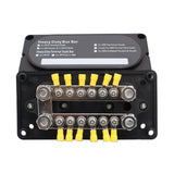 Maxbell Bus Bar Power Distribution Block M10 Stud for Marine Automotive Vehicle Black