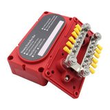 Maxbell Bus Bar Power Distribution Block M10 Stud for Marine Automotive Vehicle Red