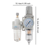 Maxbell Tire Changer Oil Water Separator Tire Repair Tool Sturdy with Pressure Gauge