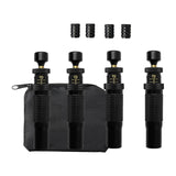 Maxbell 4Pcs Adjustable Automatic Tire Deflation Valves Screw on Tyre Air Down Tools