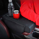 Maxbell Car Armrest Cushion Multifunctional Car Armrest Box Cover for Suvs Auto Black