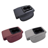 Maxbell Car Armrest Cushion Multifunctional Car Armrest Box Cover for Suvs Auto Black
