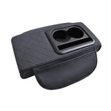 Maxbell Car Armrest Cushion Multifunctional Car Armrest Box Cover for Suvs Auto Black