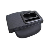 Maxbell Car Armrest Cushion Multifunctional Car Armrest Box Cover for Suvs Auto Black