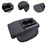Maxbell Car Armrest Cushion Multifunctional Car Armrest Box Cover for Suvs Auto Black