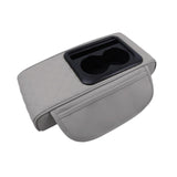 Maxbell Car Armrest Cushion Multifunctional Car Armrest Box Cover for Suvs Auto Grey