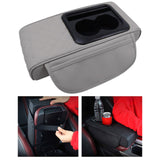 Maxbell Car Armrest Cushion Multifunctional Car Armrest Box Cover for Suvs Auto Grey