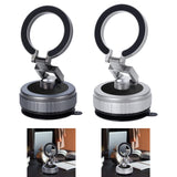 Maxbell Vacuum Magnetic Phone Holder Suction Cup Phone Mount for Fitness Mirror Gray