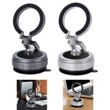 Maxbell Vacuum Magnetic Phone Holder Suction Cup Phone Mount for Fitness Mirror Gray