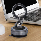 Maxbell Vacuum Magnetic Phone Holder Suction Cup Phone Mount for Fitness Mirror Gray