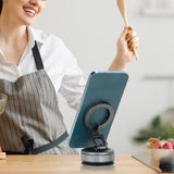 Maxbell Vacuum Magnetic Phone Holder Suction Cup Phone Mount for Fitness Mirror Gray