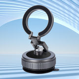Maxbell Vacuum Magnetic Phone Holder Suction Cup Phone Mount for Fitness Mirror Gray