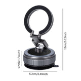 Maxbell Vacuum Magnetic Phone Holder Suction Cup Phone Mount for Fitness Mirror Gray