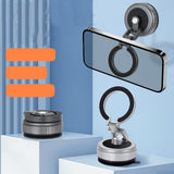 Maxbell Vacuum Magnetic Phone Holder Suction Cup Phone Mount for Fitness Mirror Gray