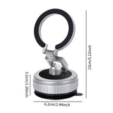 Maxbell Vacuum Magnetic Phone Holder Suction Cup Phone Mount for Fitness Mirror Silvery