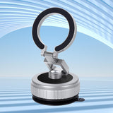 Maxbell Vacuum Magnetic Phone Holder Suction Cup Phone Mount for Fitness Mirror Silvery