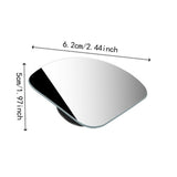 Maxbell 2x Blind Spot Mirrors Parts Auxiliary Mirrors for Truck Automotive Suvs Fan Shaped