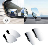 Maxbell 2x Blind Spot Mirrors Parts Auxiliary Mirrors for Truck Automotive Suvs Fan Shaped