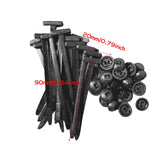 Maxbell 20x Nylon Cable Ties Replace Universal Cable Management Straps Car Accessory