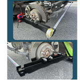 Maxbell 2Pcs Car Wheel Toe Alignment Tool Plate Accessories Saving Space Sturdy Iron Black