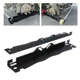 Maxbell 2Pcs Car Wheel Toe Alignment Tool Plate Accessories Saving Space Sturdy Iron Black