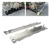 Maxbell 2Pcs Car Wheel Toe Alignment Tool Plate Accessories Saving Space Sturdy Iron Silver