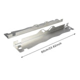 Maxbell 2Pcs Car Wheel Toe Alignment Tool Plate Accessories Saving Space Sturdy Iron Silver