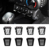 Maxbell 4Pcs Window Switch Button Covers Sturdy for Suzuki Jimny Jb74 2019-2025 Black
