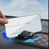 Maxbell Multifunction Car Anti Slip Mat Automotive PVC Nonslip Pad Auto Phone Holder Brown Grid Black