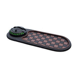 Maxbell Multifunction Car Anti Slip Mat Automotive PVC Nonslip Pad Auto Phone Holder Brown Grid Black