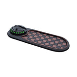 Maxbell Multifunction Car Anti Slip Mat Automotive PVC Nonslip Pad Auto Phone Holder Brown Grid Black