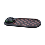 Maxbell Multifunction Car Anti Slip Mat Automotive PVC Nonslip Pad Auto Phone Holder Brown Grid Black