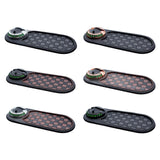 Maxbell Multifunction Car Anti Slip Mat Automotive PVC Nonslip Pad Auto Phone Holder Brown Grid Black