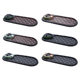 Maxbell Multifunction Car Anti Slip Mat Automotive PVC Nonslip Pad Auto Phone Holder Brown Grid Black